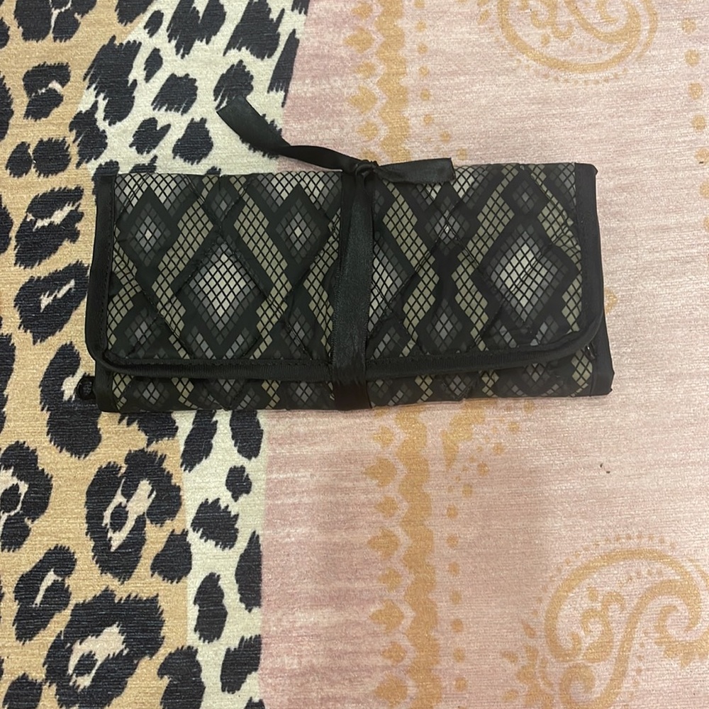 Cinda B Snake Print Jewelry Roll